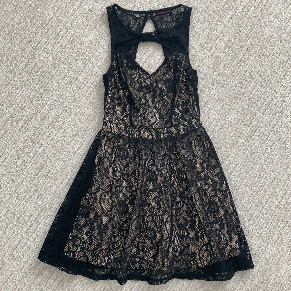 Black/Nude cocktail dress